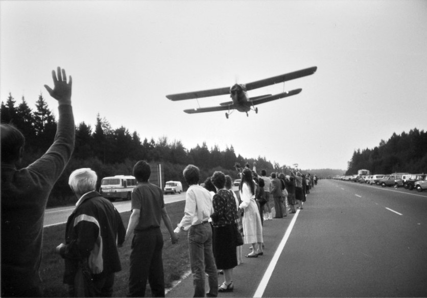 Airplane Over the Baltic Way